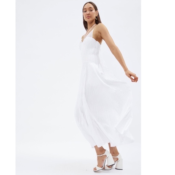 NWT Jonathan Simkhai Indy Bustier Maxi Dress White Bridal Wedding Vacation Sz 2 - Picture 3 of 14